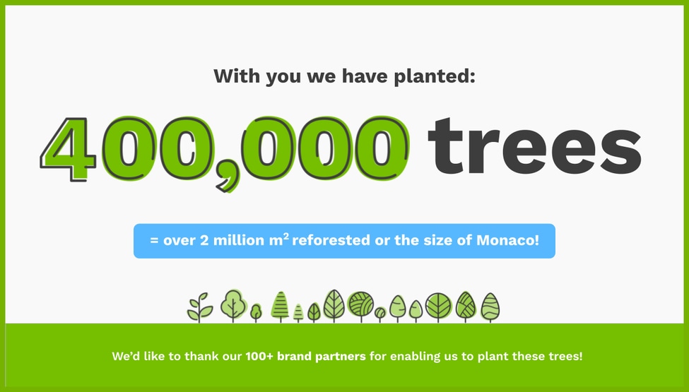 Photo: Our tree-planting achievement!